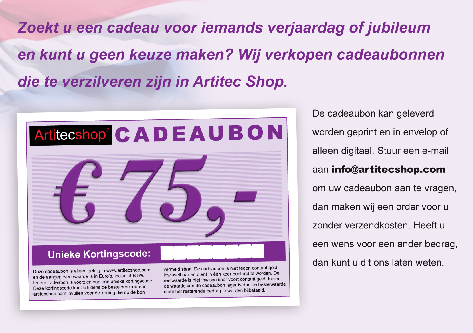 Geschenkgutschein € 75