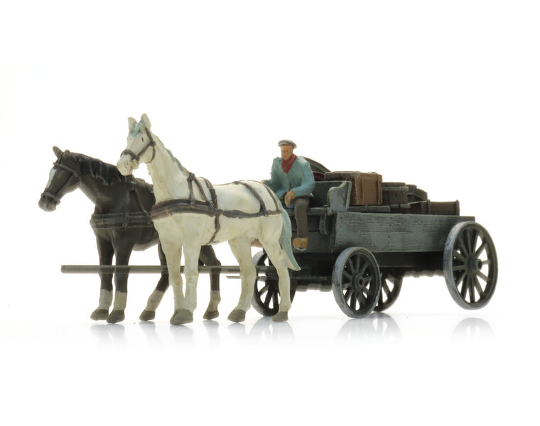 Flatcar with cargo