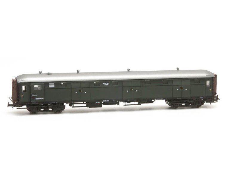 Stalen D 6-deurs bagagewagen D 7521 groen