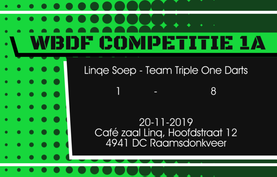 Linqe Soep vs Team Triple One Darts 