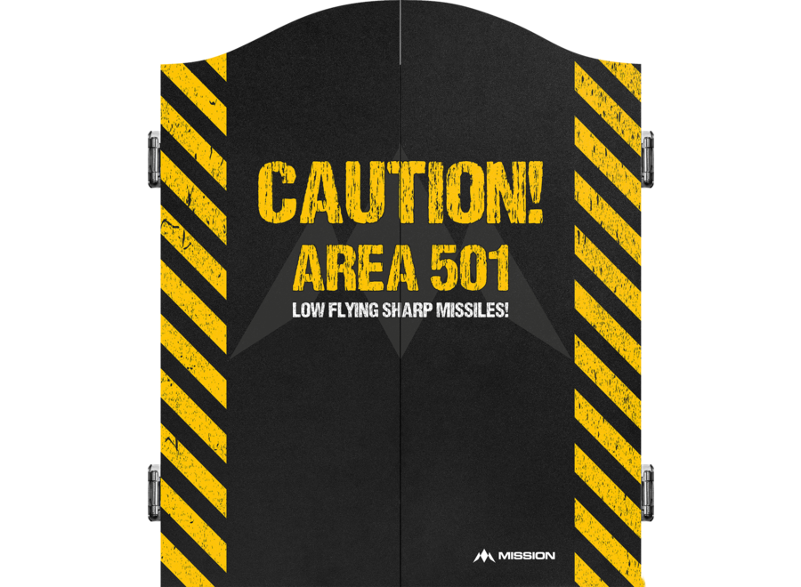 Dartkabinet caution  area 501