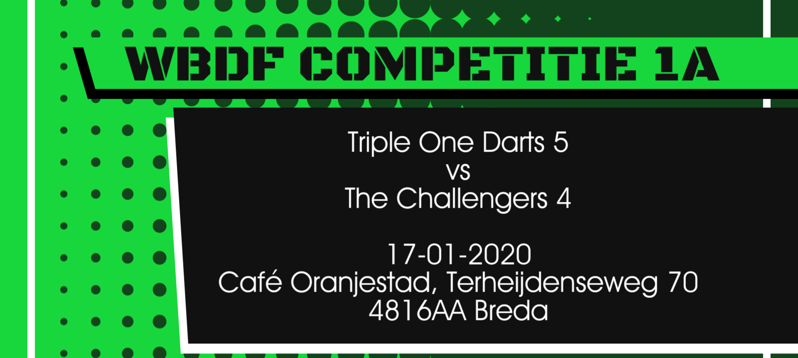 Triple One Darts vs the Challengers 