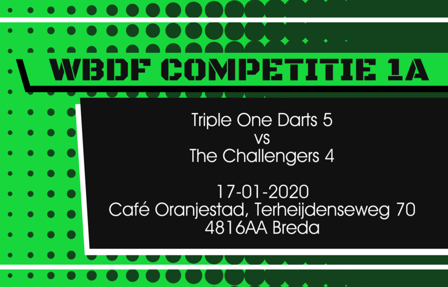 Triple One Darts vs the Challengers 