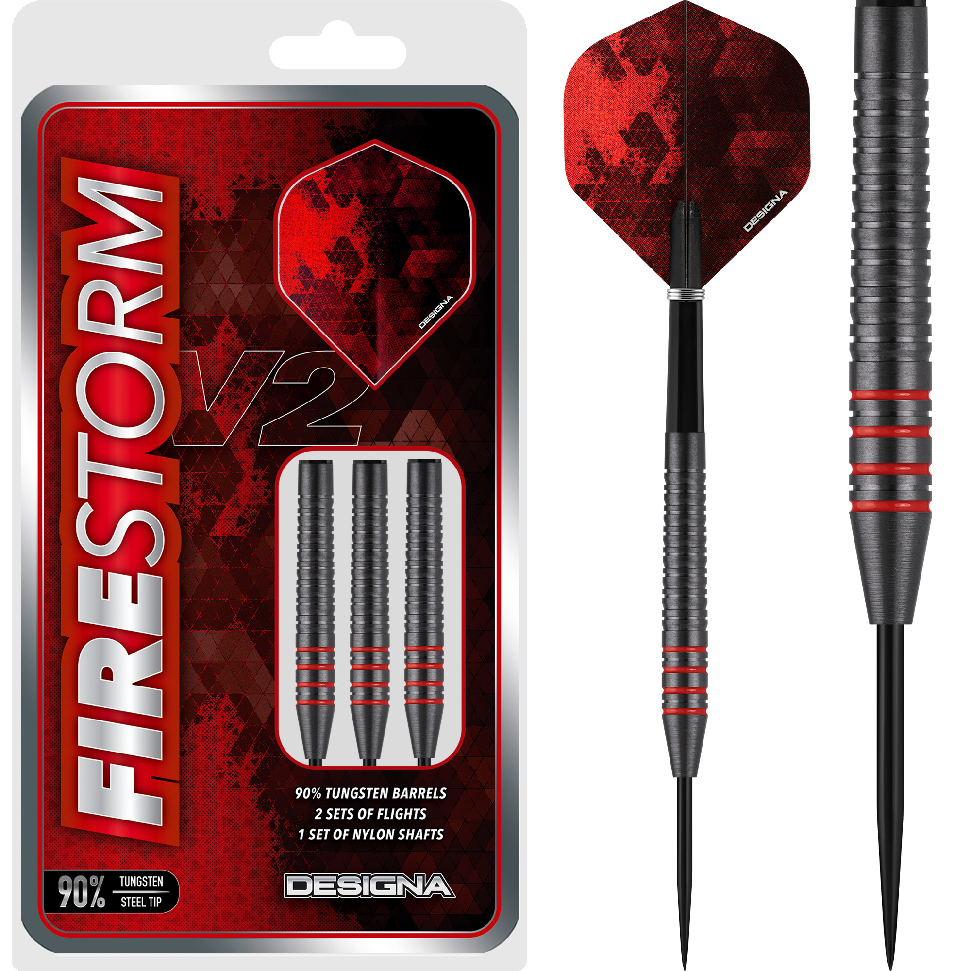 Designa Firestorm V2 Triple One Darts