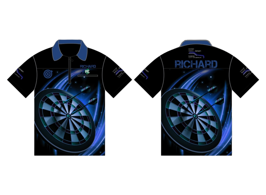 Dartshirt diana negro/azul