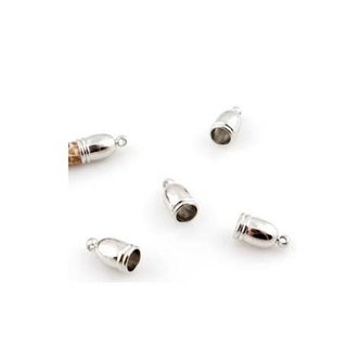 snowfall Metalen kapjes ± 13x7mm (gat ± 5,5mm en oogje ± 1,5mm)