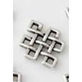 Metalen hangers/tussenzetsels ruit keltisch ± 12x9mm per 50st