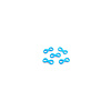 Metalen hangers/tussenzetsels infinity teken ± 29x14mm blauw per stuk