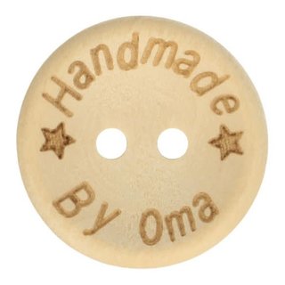 Houten knoop handmade by oma 15mm