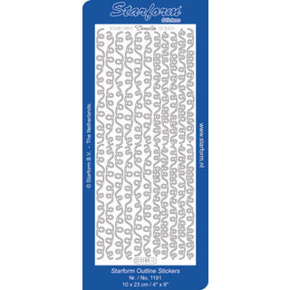 Starform outline randje 1191 goud 10 vellen1