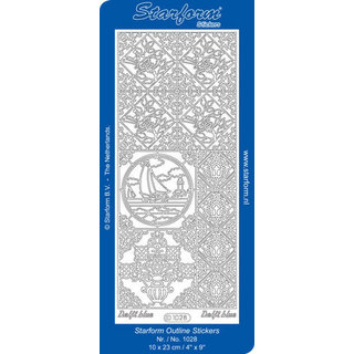 Stickervel Delfs blauw holland (per vel)