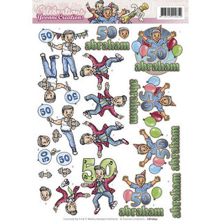 3D Knipvel - Yvonne Creations - Celebrations - Abraham