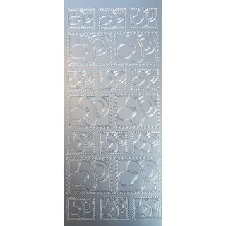 Stickers speen zilver