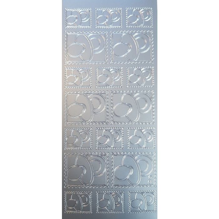 Stickers speen zilver