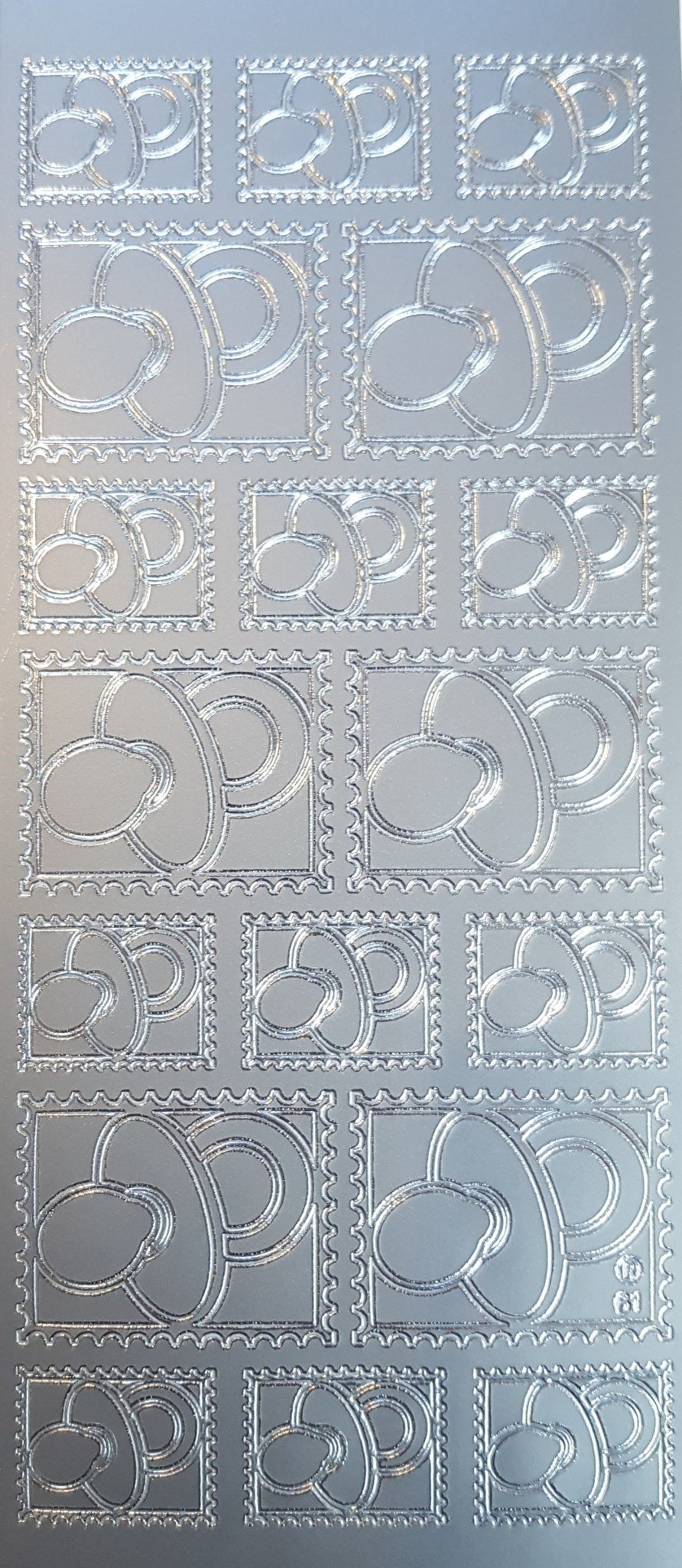Stickers speen zilver