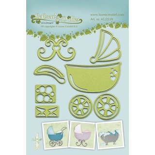 Lea bilitie® Baby stroller-cradle-bath snij en embossing mal