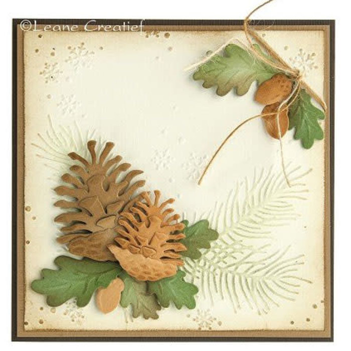 Lea bilitie® pine cones 3D snij en embossing mal