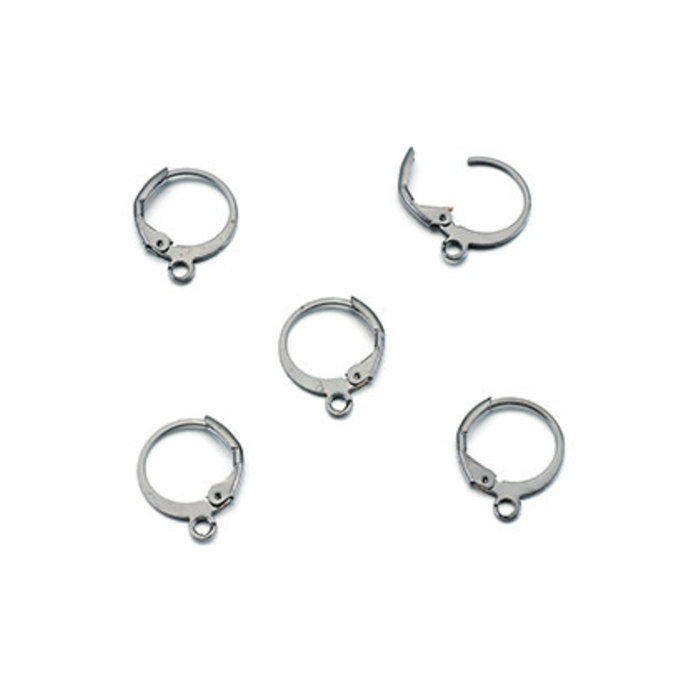 Metalen oorringen met oogje