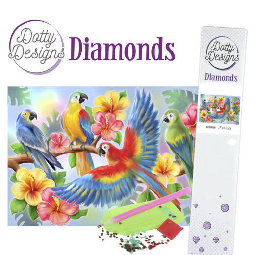 Dotty Designs Diamonds - Parrot
