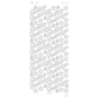 Prettige feestdagen groot platinum - Goud