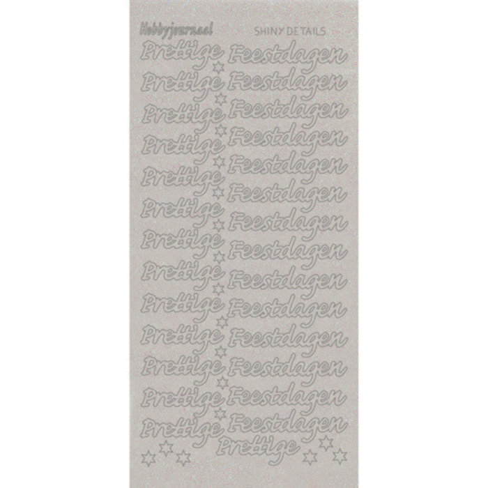 Shiny Details Prettige Feestdagen - Zilver