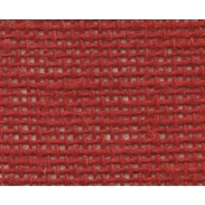 sigaar hebzuchtig Marine Jute band lint breed 10cm rood (per meter) - Trendykim