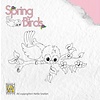 Spring birds stempel