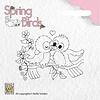 Spring birds stempel