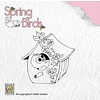 Spring birds stempel