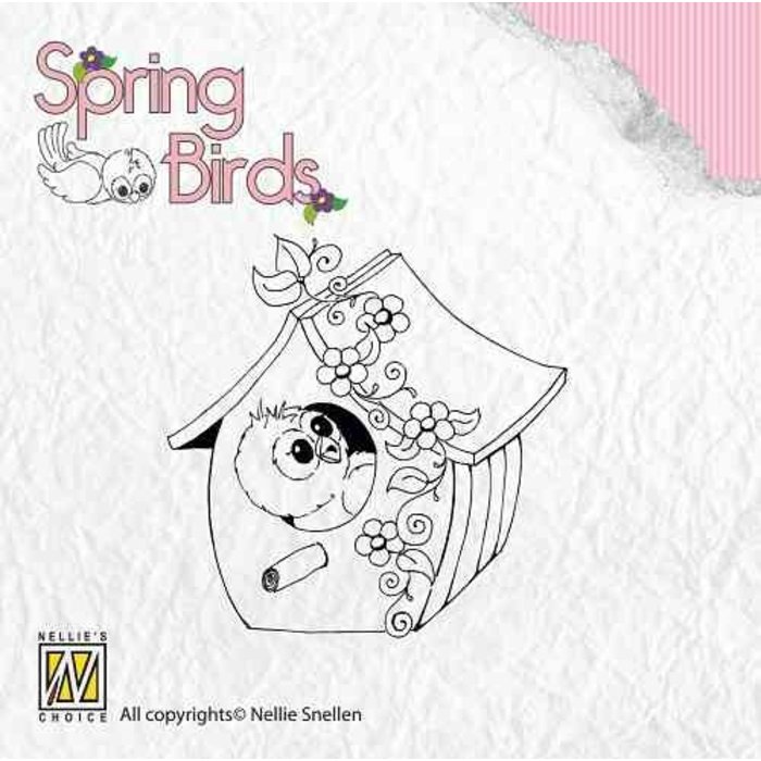 Spring birds stempel