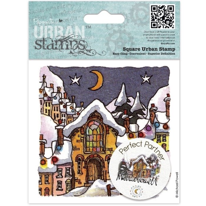 Urban stamps 4x4'' square night before christmas