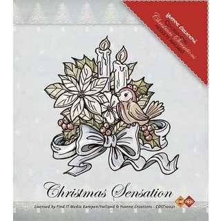 yvonne creation clear stamps christmas sensation