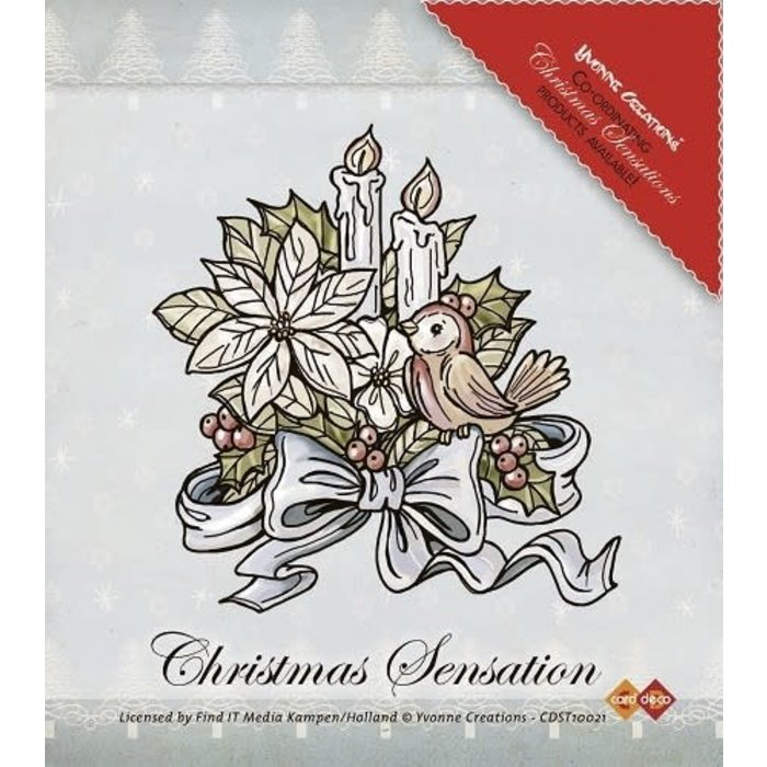 yvonne creation clear stamps christmas sensation