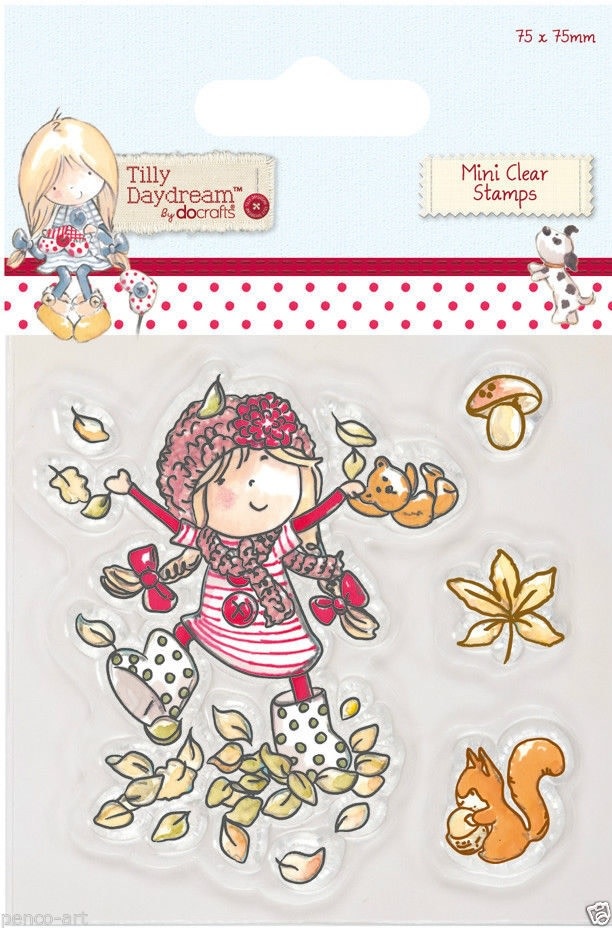 Docraft clear stempel Tilly Daydream leaves