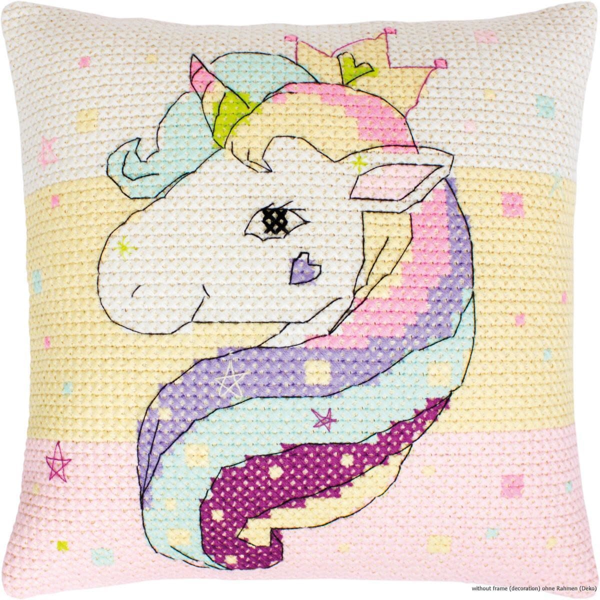 Borduurpakket Pillow Unicorn