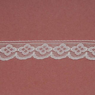 Kant wit smal bloemetje (per meter)