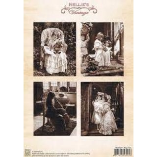 Vintage sheets decoupage play time