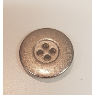 Knoop zilver metaal 20mm