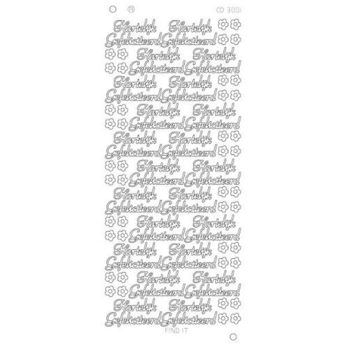 Hartelijk Gefeliciteerd Platinum - Goud