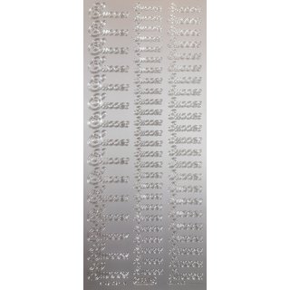 Stickervel succes zilver