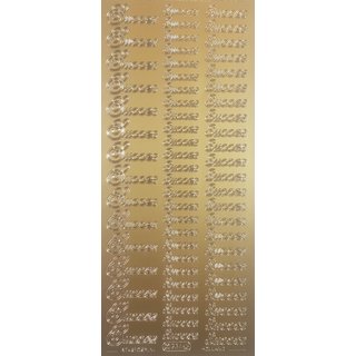 Stickervel succes goud