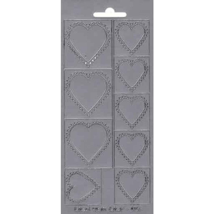 Frame stickers lied van lier goud (per stuk)