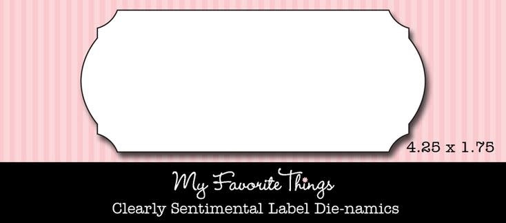 Snijmal die-namics clearly sentimental label