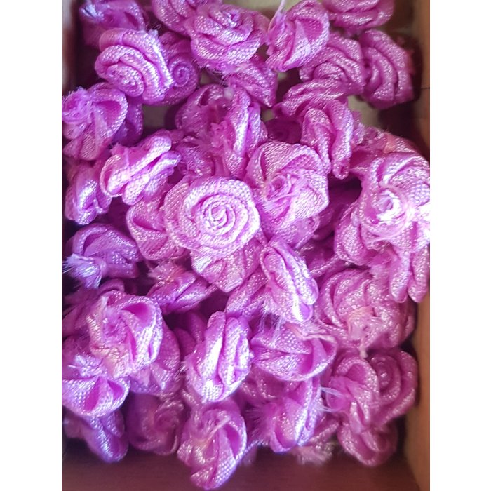 Stoffen roosjes (per stuk)