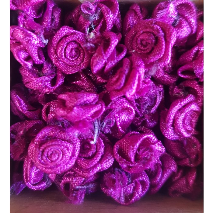 Stoffen roosjes (per stuk)