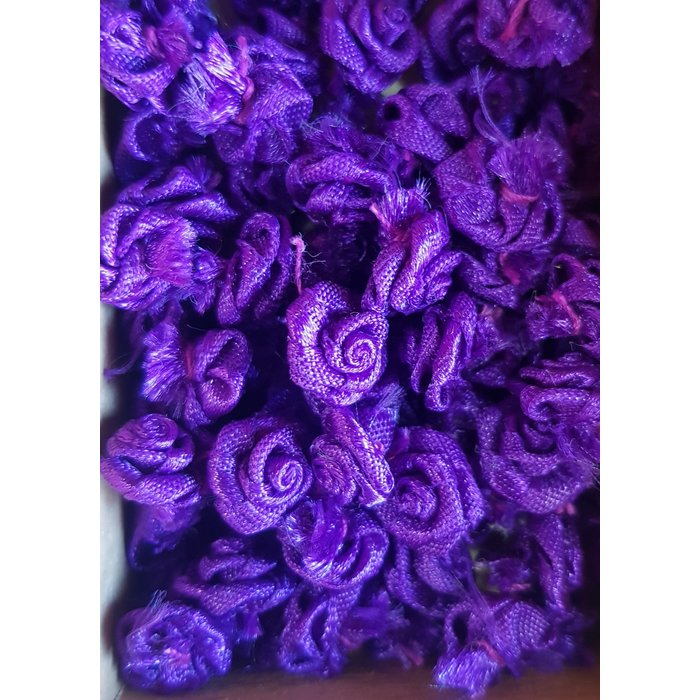 Stoffen roosjes (per stuk)