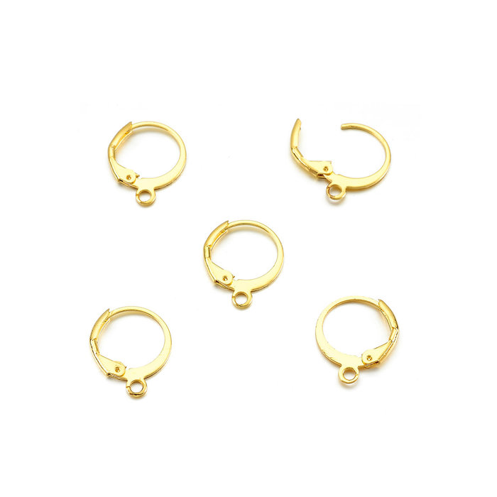 Metalen oorringen met oogje