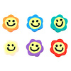 Polymeer kralen bloem smiley Multicolour 10mm