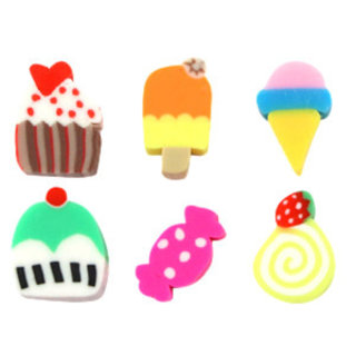 Polymeer kralen sweets Multicolour 12x8mm