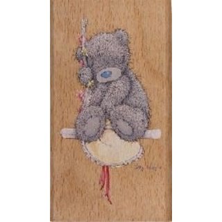 HM houten stempel - me to you - sitting happy 11.4x6.4cm